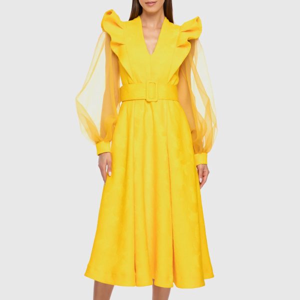 Yellow Midi Dress