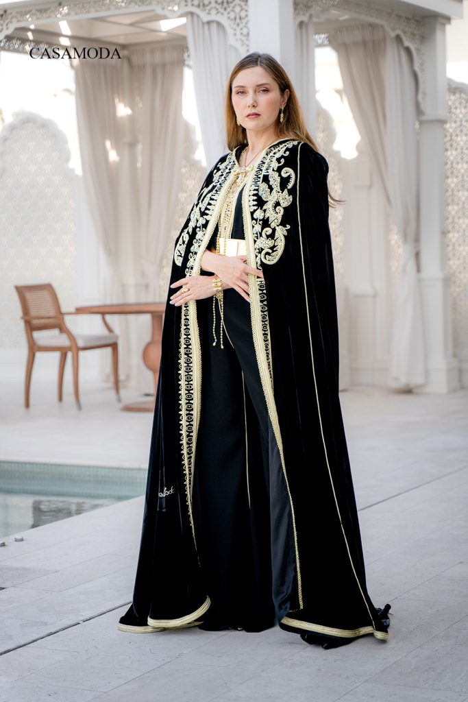 Gold Black Caftan