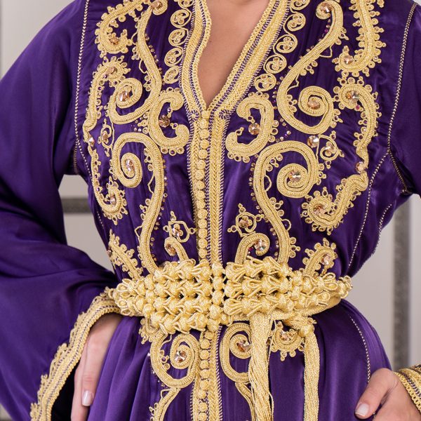 Purple caftan dress hotsell