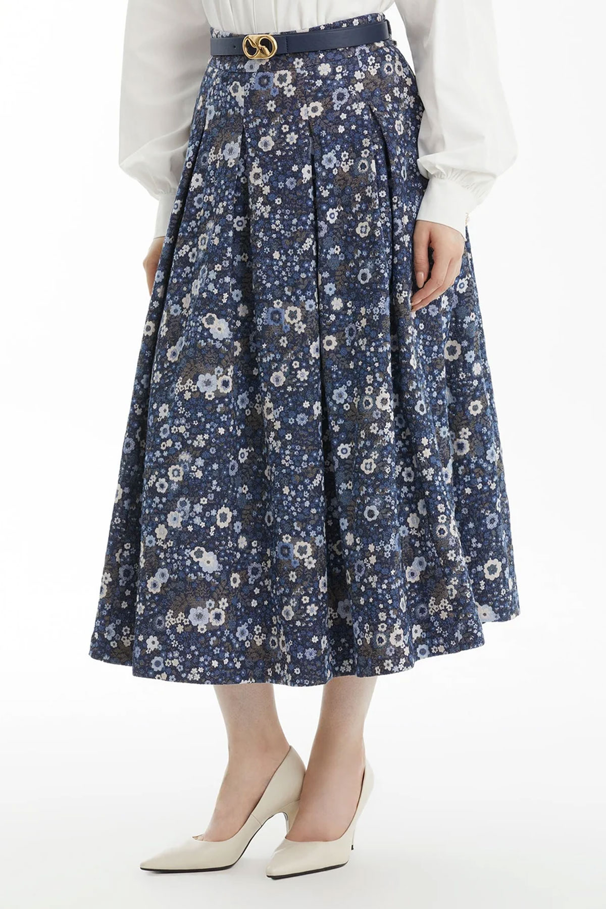 Floral Pattern Skirt - Image 4